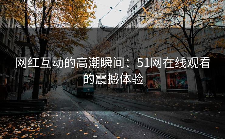 网红互动的高潮瞬间：51网在线观看的震撼体验